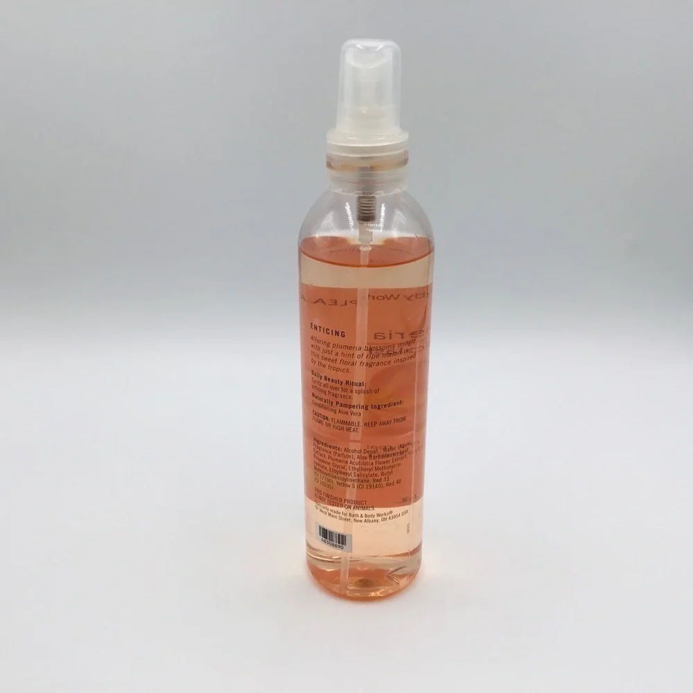 BATH & Body Works Original Plumeria Body Spray Splash Mist 8 fl oz NEW Tropical